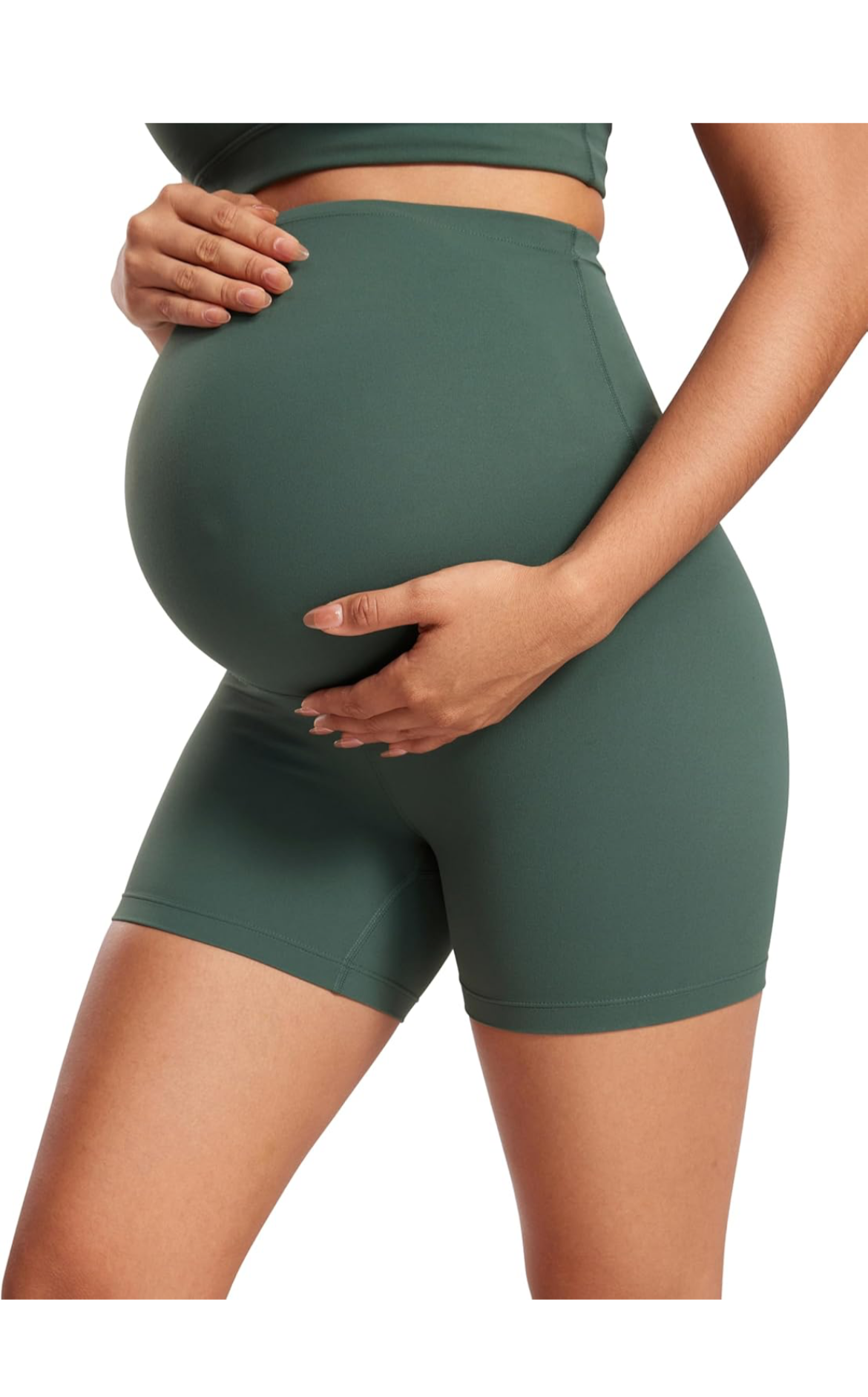 Womens Butterluxe Maternity Yoga Biker Shorts