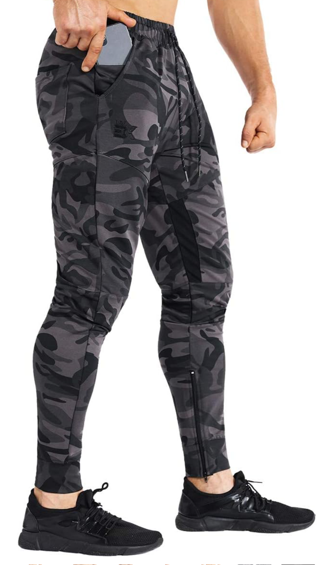 Men Stripe Gym Joggers Pants