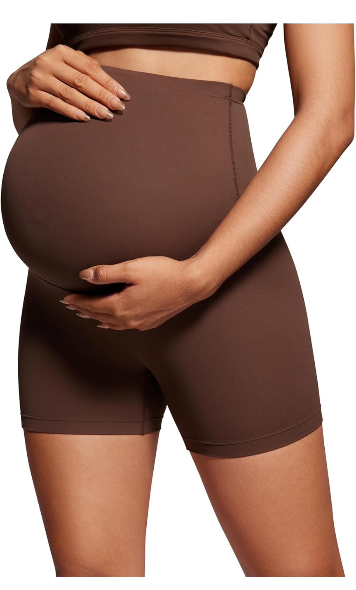 Womens Butterluxe Maternity Yoga Biker Shorts