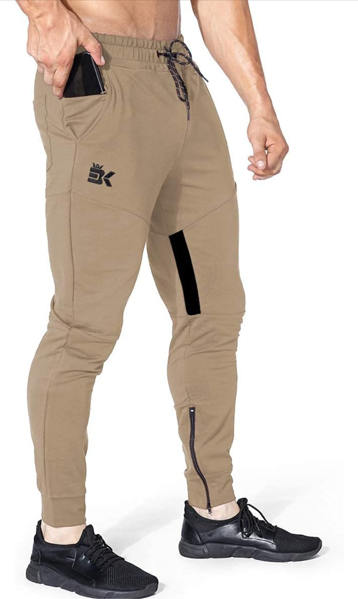 Men Stripe Gym Joggers Pants